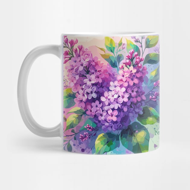 Pink Lilac Flower by Jenni Arts